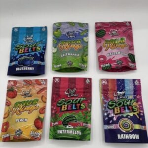 CALI CLEAR SOUR BELTS 750MG GUMMIES