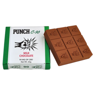 Punch Bar  C‑90 Milk Chocolate – 90 mg CBD Edible Square