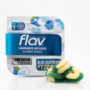 FLAV GUMMIES 1000MG CANNABIS INFUSED SOUR GUMMY BELTS