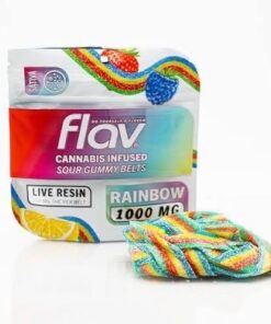 FLAV GUMMIES 1000MG CANNABIS INFUSED SOUR GUMMY BELTS